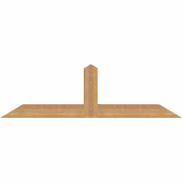 Ekena Millwork Portland Smooth Timber Gable Bracket, Western Red Cedar, 48"W x 14"H x 3 1/2"D x 3 1/2"F, 7/12 Pitch GBW048X14X0404POR00SWR - main